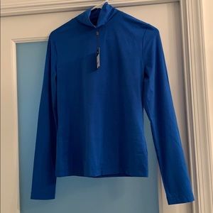 St. John Jersey Turtleneck Top